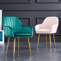Обеденный стул с мягкой обивкой, нордическая мебель для дома и улицы, современные роскошные бархатные стулья для ресторана и столовой