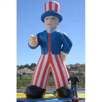 Grand ballon gonflable Uncle Sam pour la fête de la Memoriale Day aux États-Unis