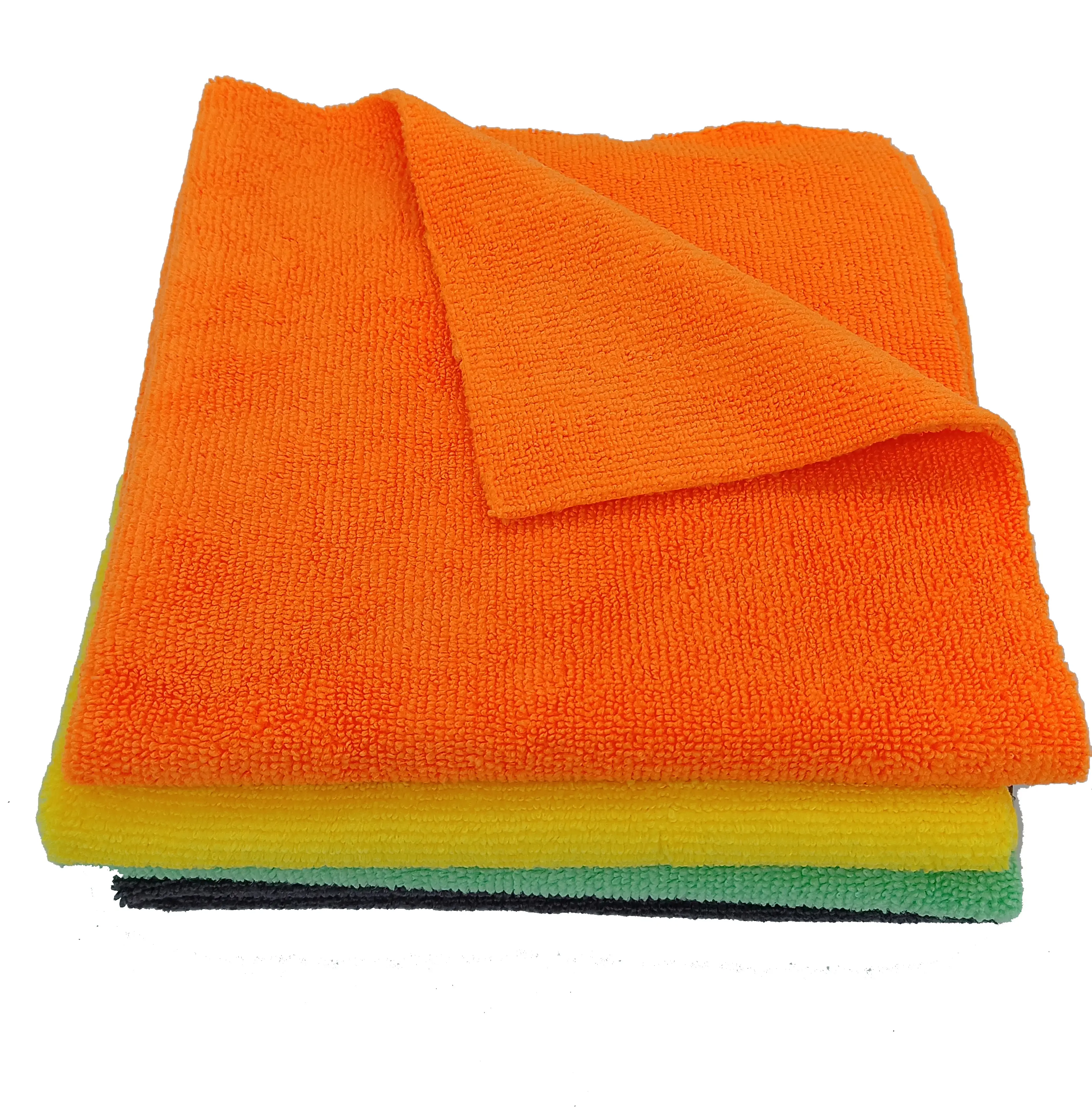 Hot Selling Microfiber Reinigingsdoek Warp Gebreide Handdoek Grijs 40*40Cm 300Gsm Auto Microfiber Doek Auto Keuken Handdoeken