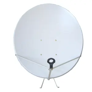 Alto ganho ku banda 90cm ao ar livre digital satélite antena tv antena