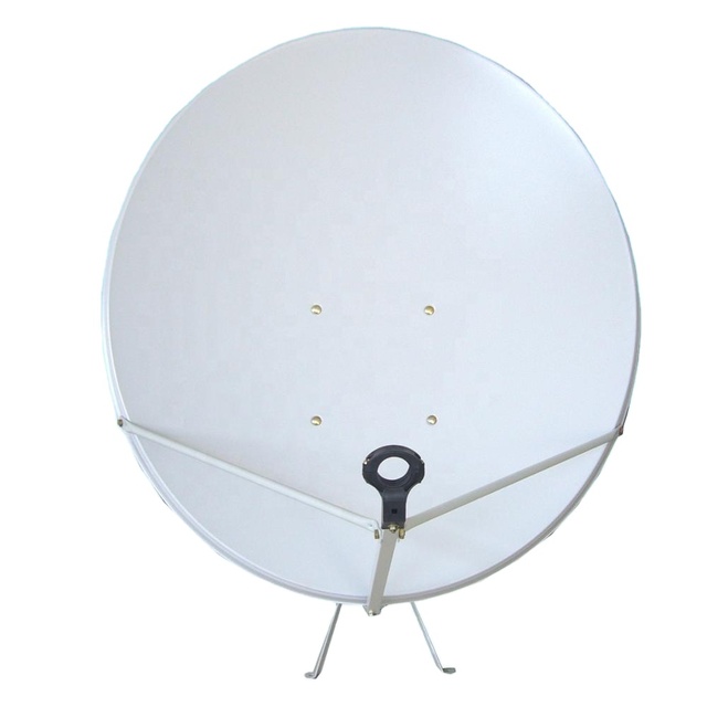 High Gain Ku Band 90cm Outdoor Digital TV Antenna Steel Satellite Dish for Satellite TV Reception