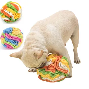 निर्माता थोक बहु-रंग चबाना आलीशान कुत्ते snuffle गेंद खिलौना