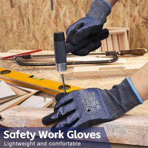 Guantes de Trabajo Resistentes a Cortes XINGYU En388, Guantes de Protección de Seguridad para las Manos con Recubrimiento de Espuma de Nitrilo Personalizable, HPPE para Construcción - Product Image 5