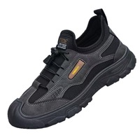 Chaussures de marche d'hiver pour hommes, imperméables, antidérapantes, à bout rond, baskets décontractées pour l'extérieur
