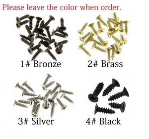 Assortimento di <span class=keywords><strong>Viti</strong></span> Autofilettanti M2X6mm in Argento, Bronzo, Oro e Nero <span class=keywords><strong>per</strong></span> Mobili, Scatole Regalo in <span class=keywords><strong>Legno</strong></span>, Artigianato e Fai-da-Te - Product Image 4