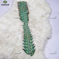Nouvel Arrivage – Appliques Feuilles Brodé en Velours Cristal Doux, Plusieurs Couleurs Disponibles, Accessoires Vestimentaires pour Chapeaux et Projets DIY