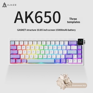 AJAZZ AK650 RGB Backlit Wired USB Mechanical Keyboard 66 Keys <strong>Knob</strong> DIY Hot Swap Gasket Structure PBT Keycaps for Desktop - Product Image 6