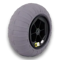 Roues de plage en polyuréthane PVC de haute qualité 16 "pneus de ballon pneumatiques à capacité de charge élevée pour chariot de Kayak et chaise de plage