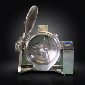 Chaudière de cuisson inclinable à double enveloppe de <span class=keywords><strong>100</strong></span> à 600 L / Chaudière à vapeur à double enveloppe |   Pour la garniture des <span class=keywords><strong>g</strong></span>âteaux de lune, les confiseries, les produits laitiers, la torréfaction du café, le pop-corn - Product Image 1