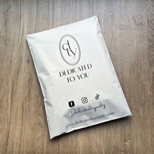 Custom Matte Black Poly Mailers Gold Logo Printed <b>Waterproof</b> Self Seal Shipping Envelopes For Clothing Cosmetic Boutique - Product Image 6