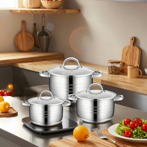 Olla de Cocina de Acero Inoxidable 201 con Tapa de Vidrio Templado, Olla Clásica 2026 de 26 cm para Sopa y Caldo, Económica - Product Image 5