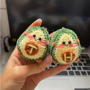พวงกุญแจแบบตะขอถักลายน่ารักสุดๆสำหรับตกแต่งแบบแขวนรูปสัตว์ตัวเล็กๆอะโวคาโดมือตุ๊กตาทอสไตล์เวียดนาม - Product Image 2