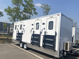 Remolque de Baño Móvil de 15 pies con Nuevo Diseño, Remolque de Inodoro Portátil para Fiestas al Aire Libre - Product Image 2