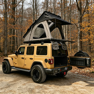 Carpa de Techo para Auto, de Aleación de Aluminio, Apertura Rápida, Una Habitación, Tres Estaciones, Gran Espacio, Impermeable, Resistente al Viento, Plegable - Product Image 1