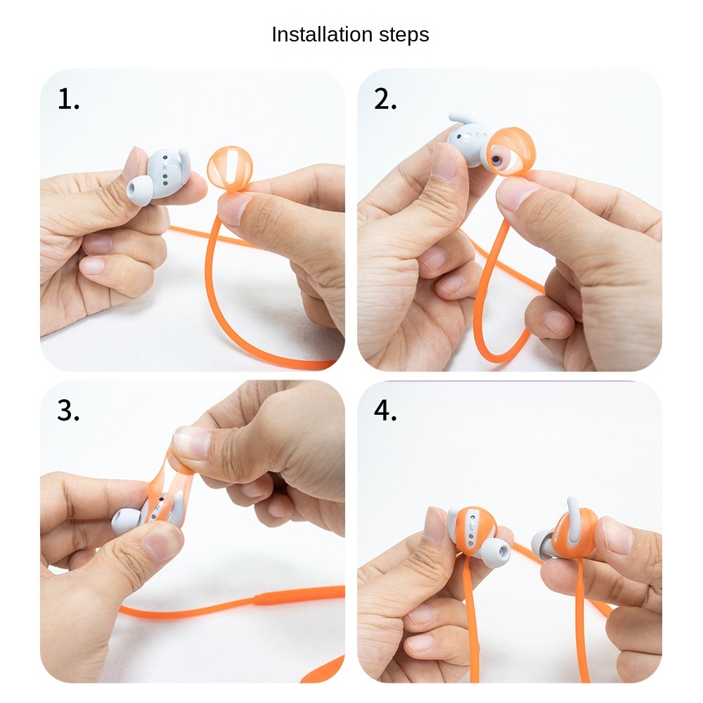 Factory Direct Sales Customized Universal Portable Silicone Phone Lanyard With Card Cover Silicone Phone Holder Lanyard Image 2