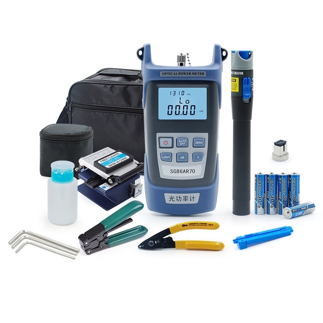 High Quality Fiber Optic Tool Kit for FTTH Solution for Data Center & LAN Installation with Cleaver, Stripper