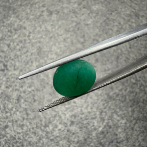 Esmeralda Zambiana Natural de 7.66 Ct, Corte Ovalado, Certificada por GIA, Piedra Preciosa Suelta |   Piedra de Esmeralda Verde Premium para Joyería Fina Personalizada - Product Image 1