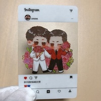 Оптовая продажа, поклонники Kpop, водонепроницаемая печатная прозрачная карта памяти из ПВХ, пользовательские фото карты