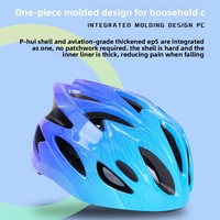 Casque de vélo pour enfants à dégradé de couleurs pour skateboards, vélos d'équilibre, trottinettes - Casque de sécurité léger et réglable en ABS+PC