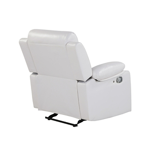 Modern White Electric Glider <b>Recliner</b> with LED Light and Plastic Frame - Product Image 3