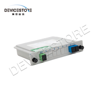 SC UPC 1/2 1/4 1/8 Mini tipe PLC Splitter 2 meter peralatan optik dengan Mini Optical Splitter