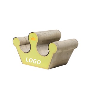 ที่ลับเล็บแมวแบบกระดาษแข็ง 2 ชั้น พับได้ พร้อมลูกบอล สำหรับแมวเลี้ยงในบ้าน - Product Image 5