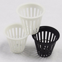 Pots en filet en plastique PP de 2, 3 et 4 pouces, noirs ou blancs, G et N, pour système hydroponique NFT, culture de légumes