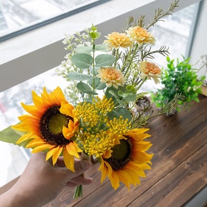 CallaFloral ช่อดอกทานตะวันประดิษฐ์ ผ้าพลาสติกถักทอ งานแฮนด์เมด ตกแต่งงานแต่งงาน ตกแต่งบ้าน CF01383 - Product Image 2