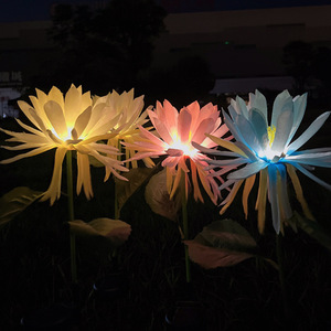 Luces Solares LED para Jardín con Forma de Flor, Decoración Impermeable para Exteriores, Patio, Césped y Caminos - Product Image 2