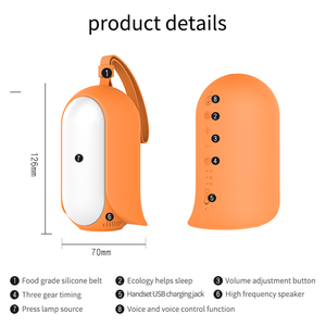 Machine à <span class=keywords><strong>bruit</strong></span> blanc pour enfants orange Machine à sommeil sonore pour bébé pour usage domestique Produit électronique grand public - Product Image 2