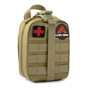 กระเป๋าพยาบาลทางยุทธวิธี Lupu Gear ระบบ Molle ความจุ 2.7 ลิตร กระเป๋าปฐมพยาบาลกลางแจ้ง สำหรับทุกเพศ วัสดุไนลอน ปิดด้วยซิป - Product Image 1