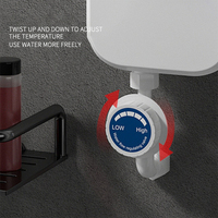 Chauffe-Eau Électrique Instantané de Salle de Bain à Thermostat à Induction, Imperméable, pour Douche
