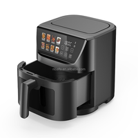 Friteuse à air intelligente Aifa 5L, fonctions numériques, four à air chaud en forme de tambour, écran tactile LED, contrôle de la cuisson, friteuse profonde