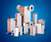 Échangeur de chaleur à plaques brasées haute efficacité pour systèmes de chauffage et de refroidissement industriels HVAC, conception compacte, construction en acier inoxydable