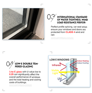 Low E Double Glass Aluminium Black Frame Bifold <strong>Windows</strong> Soundproof NFRC Modern Exterior Garden American Bar Bifold <strong>Window</strong> - Product Image 4