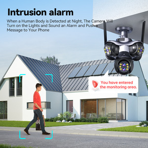 Regis 10-facher optischer Zoom 30MP 5PTZS App-Steuerung 360 °   Drehbare 6-Linsen 5-Bildschirm Outdoor IP WLAN Heimsicherheits-Nachtsichtkamera - Product Image 4