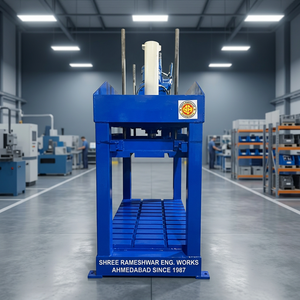 Prensa Hidráulica Industrial de 40 Toneladas, Color Azul, para Empacar Telas, con Motor y Bomba - Product Image 3