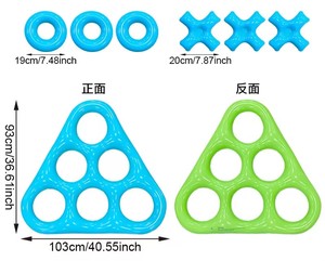 Vente en gros usine : Tapis flottant gonflable en PVC personnalisé, jeu de lancer d'anneaux aquatiques, jouet de piscine pour enfants et divertissement - Product Image 4