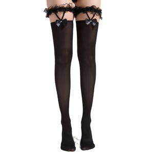 Collants sexy pour filles, bas cuissardes en dentelle, lingerie, chaussettes longues au-dessus du genou - Product Image 1
