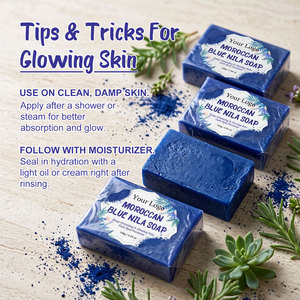 <span class=keywords><strong>Savon</strong></span> artisanal blanchissant et éclaircissant pour la peau, à base de Nila bleue marocaine, biologique, en gros, marque privée - Product Image 4