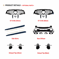 Kits Carrosserie Complets Style CLA45 avec Calandre, Kit de Conversion Extérieur Facelift, Pièce Auto pour Mercedes-Benz CLA W118 2019-2025