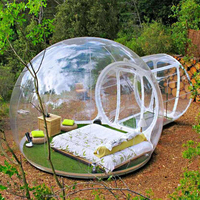 Dôme de Glamping Géodésique en PVC Étanche à Prix Abordable pour Hôtels Capsule et Maisons Préfabriquées