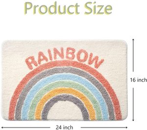 Tapis antidérapant absorbant en microfibre, 1 pièce, Design personnalisé, doux absorbant, pour baignoire, évier, douche - Product Image 4
