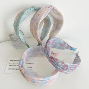 Hair Bands For Women Head Wrap Tie Dye Fancy Hair Assessoris Wholesale Headband Designer Ladies Head Bands