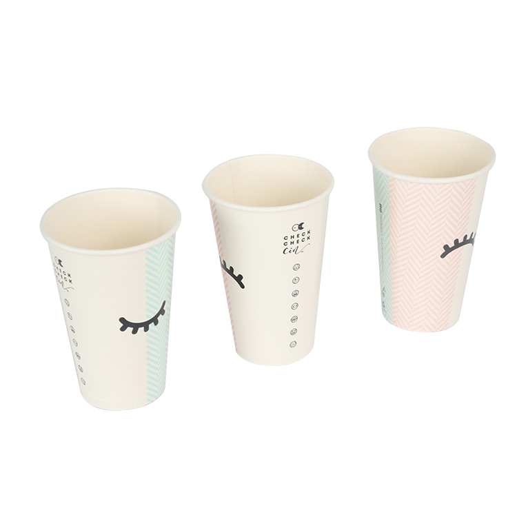 Custom logo printed eco friendly disposable coffee paper cupPopular
