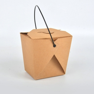 Caja Cuadrada Kraft para Sopa Udon Tailandesa, Desechable, Biodegradable, Blanca, con Recubrimiento UV, Reciclada, 1250 ml, 16 oz, Venta al Por Mayor Ecoway - Product Image 3