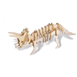 Đồ Chơi Giáo Dục Trẻ Em Hàng Mới Về Trò Chơi Ghép Hình Bằng Gỗ Loạt Khủng Long 3D - Product Image 4