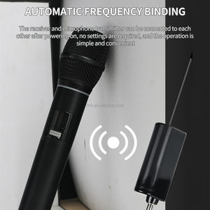 Tnh UM-MI153 Uhf Draadloze Handheld Microfoon Met Fluorescerend Licht Oplaadbare Zender En Ontvanger Met Vaste Frequentie - Product Image 3