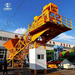 เครื่องผสมคอนกรีตผสมปูนแบบพกพา60m3h โรงงานผสมคอนกรีตซีเมนต์ - Product Image 2