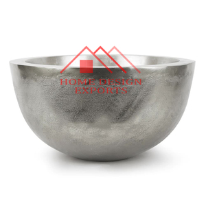 <b>Small</b> Rough Finishing Beverage Champagne Ice Bucket for Beware Nightclub Party Decor Metal Flower Bowl <b>Vase</b> - Product Image 6